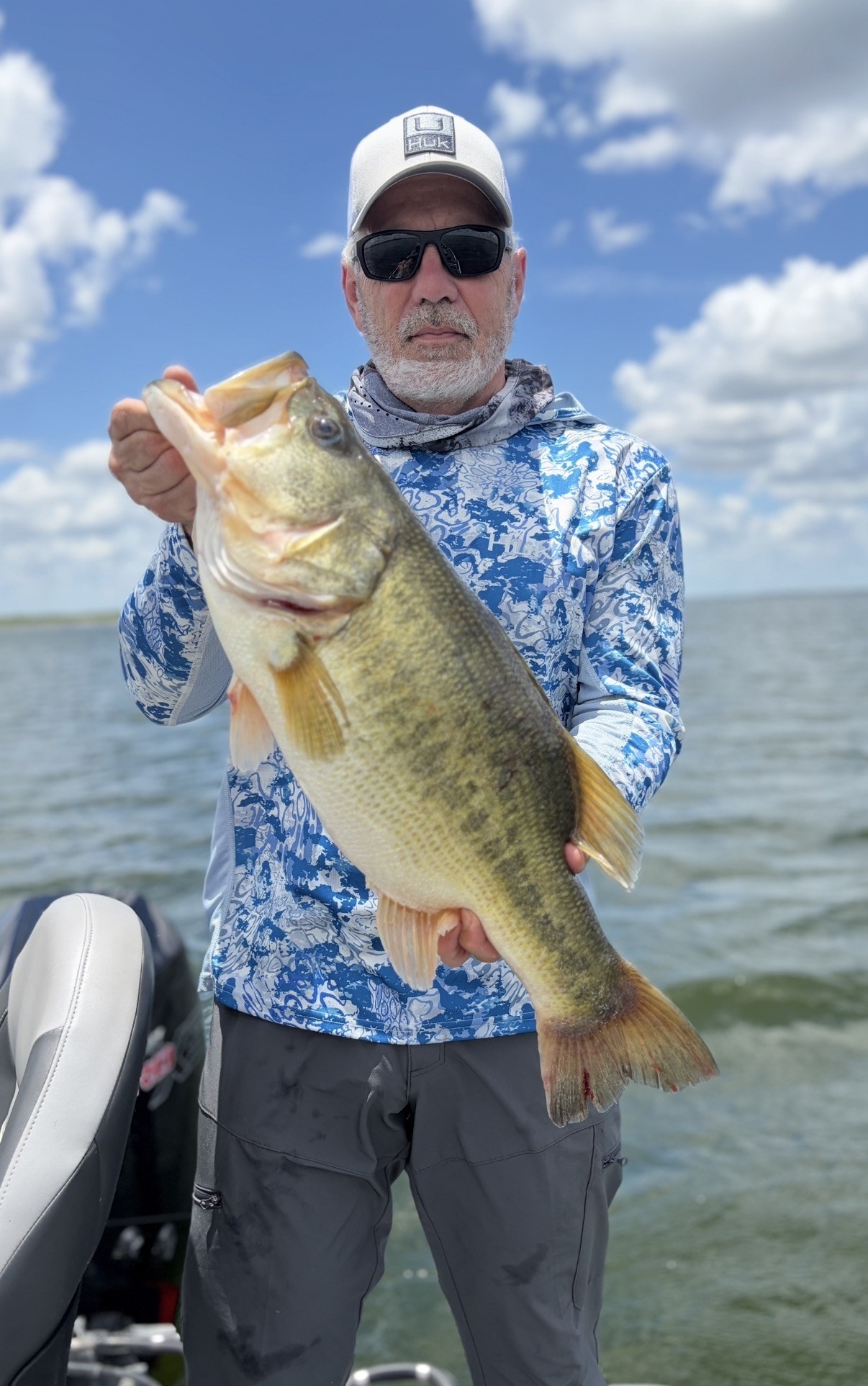 Big bass caught on guided trip