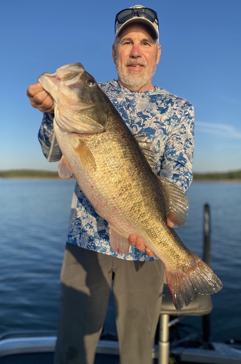 Trophy bass Lake Falcon guided trip